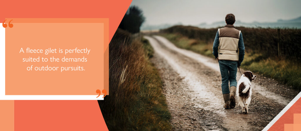 A fleece is gilet perfectly suited to the demands of outdoor pursuits