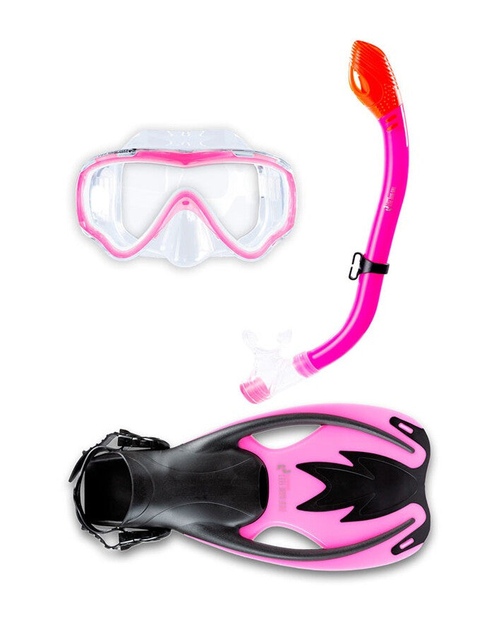 Silicone Snorkel, Mask and Fins Set