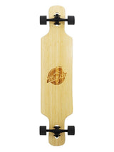 Two Bare Feet "The Parker" 42.5in Bamboo Series Longboard Skateboard Complete (Black Wheels)