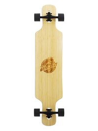 Two Bare Feet "The Parker" 42.5in Bamboo Series Longboard Skateboard Complete (Black Wheels)
