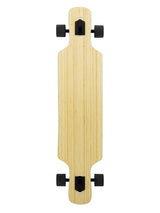 Two Bare Feet "The Parker" 42.5in Bamboo Series Longboard Skateboard Complete (Black Wheels)