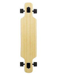Two Bare Feet "The Parker" 42.5in Bamboo Series Longboard Skateboard Complete (Black Wheels)