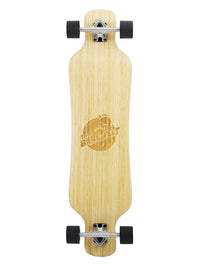 Two Bare Feet "The Larry" 39in Bamboo Series Longboard Skateboard Complete (Black Wheels)