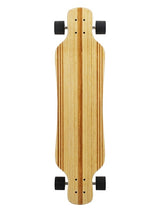 Two Bare Feet "The Larry" 39in Bamboo Series Longboard Skateboard Complete (Black Wheels)