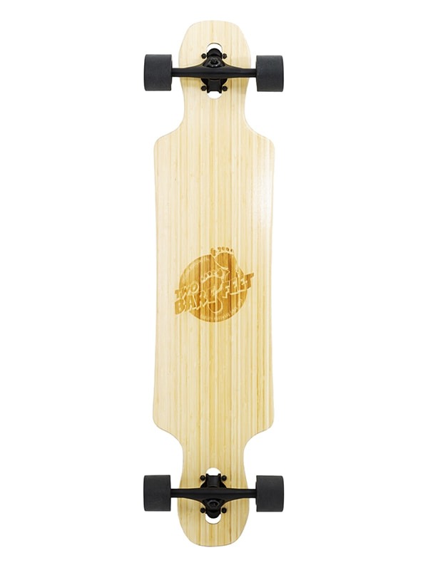 Two Bare Feet "The Hunter" 40in Bamboo Series Longboard Skateboard Complete