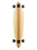 Two Bare Feet "The Duke" 41in Bamboo Series Longboard Skateboard Complete (Black Wheels)
