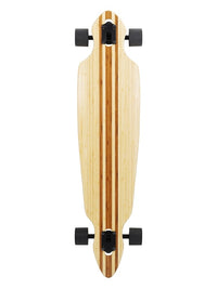 Two Bare Feet "The Duke" 41in Bamboo Series Longboard Skateboard Complete (Black Wheels)