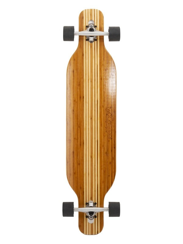 Two Bare Feet "The Brody" 42in Bamboo Series Longboard Skateboard Complete (Black Wheels)