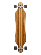 Two Bare Feet "The Brock" 42in Bamboo Series Longboard Skateboard Complete (Black Wheels)