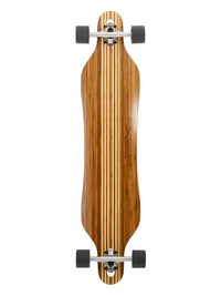 Two Bare Feet "The Brock" 42in Bamboo Series Longboard Skateboard Complete (Black Wheels)