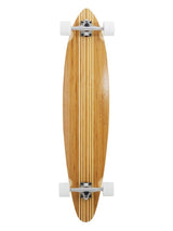 Two Bare Feet "The Chad" 42in Bamboo Series Longboard Skateboard Complete (White Wheels)