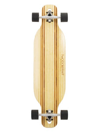 Two Bare Feet "The Bradley" 36in Bamboo Series Longboard Skateboard Complete (Black Wheels)