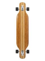 Two Bare Feet "The Brody" 42in Bamboo Series Longboard Skateboard Complete (Black Wheels)