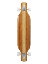 Two Bare Feet "The Brody" 42in Bamboo Series Longboard Skateboard Complete (White Wheels)