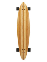 Two Bare Feet "The Chad" 42in Bamboo Series Longboard Skateboard Complete (Black Wheels)