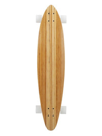 Two Bare Feet "The Chad" 42in Bamboo Series Longboard Skateboard Complete (White Wheels)