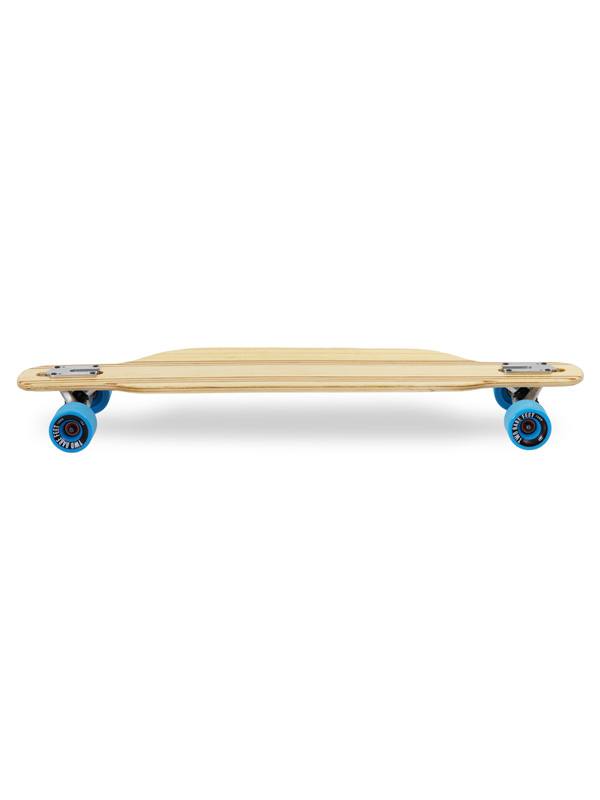 Two Bare Feet "The Bradley" 36in Bamboo Series Longboard Skateboard Complete (Blue Wheels)