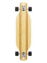 Two Bare Feet "The Bradley" 36in Bamboo Series Longboard Skateboard Complete (Black Wheels)