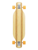 Two Bare Feet "The Bradley" 36in Bamboo Series Longboard Skateboard Complete (Orange Wheels)