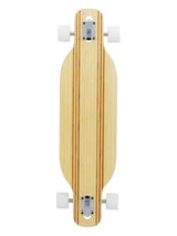Two Bare Feet "The Bradley" 36in Bamboo Series Longboard Skateboard Complete (White Wheels)