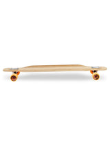 Two Bare Feet "The Brody" 42in Bamboo Series Longboard Skateboard Complete (Orange Wheels)