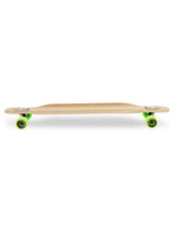 Two Bare Feet "The Brody" 42in Bamboo Series Longboard Skateboard Complete (Green Wheels)