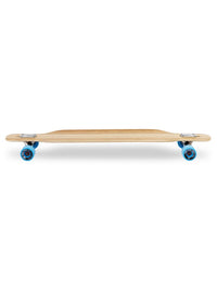 Two Bare Feet "The Brody" 42in Bamboo Series Longboard Skateboard Complete (Blue Wheels)