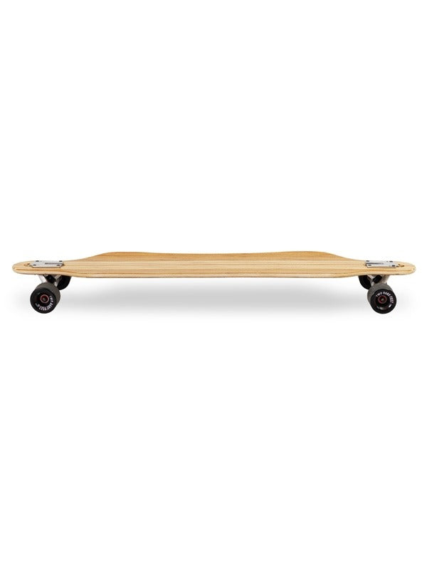 Two Bare Feet "The Brock" 42in Bamboo Series Longboard Skateboard Complete (Black Wheels)