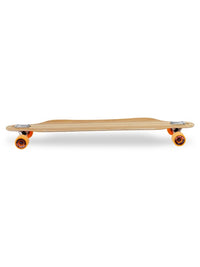 Two Bare Feet "The Brock" 42in Bamboo Series Longboard Skateboard Complete (Orange Wheels)