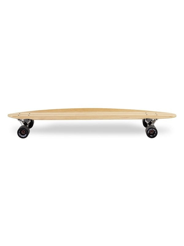 Two Bare Feet "The Chad" 42in Bamboo Series Longboard Skateboard Complete (Black Wheels)