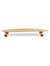 Two Bare Feet "The Chad" 42in Bamboo Series Longboard Skateboard Complete (Orange Wheels)
