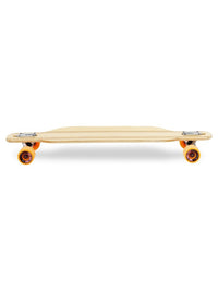 Two Bare Feet "The Bradley" 36in Bamboo Series Longboard Skateboard Complete (Orange Wheels)
