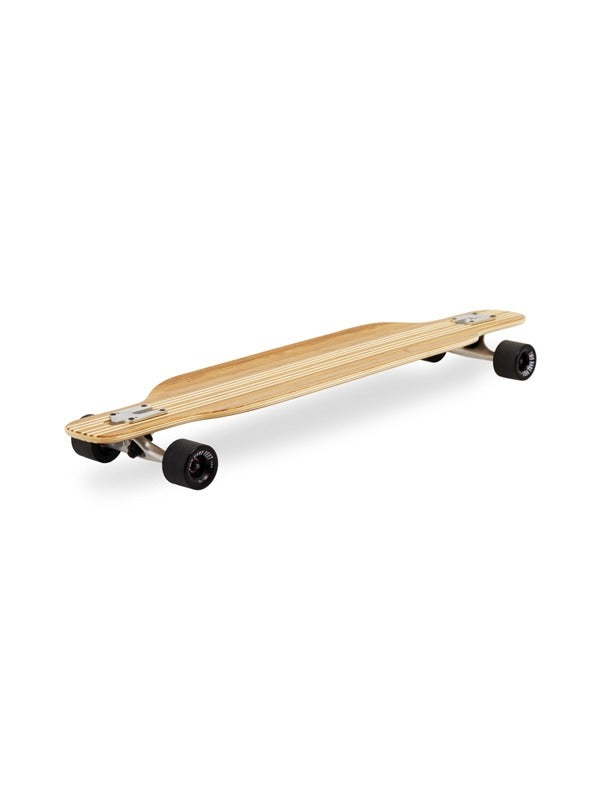 Two Bare Feet "The Brody" 42in Bamboo Series Longboard Skateboard Complete (Black Wheels)