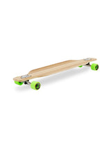 Two Bare Feet "The Brody" 42in Bamboo Series Longboard Skateboard Complete (Green Wheels)