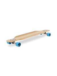 Two Bare Feet "The Brody" 42in Bamboo Series Longboard Skateboard Complete (Blue Wheels)