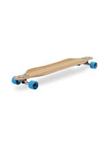 Two Bare Feet "The Brock" 42in Bamboo Series Longboard Skateboard Complete (Blue Wheels)