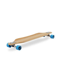 Two Bare Feet "The Brock" 42in Bamboo Series Longboard Skateboard Complete (Blue Wheels)