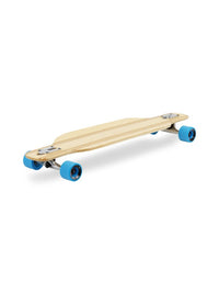 Two Bare Feet "The Bradley" 36in Bamboo Series Longboard Skateboard Complete (Blue Wheels)