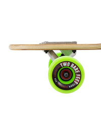 Two Bare Feet "The Brody" 42in Bamboo Series Longboard Skateboard Complete (Green Wheels)