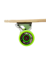 Two Bare Feet "The Chad" 42in Bamboo Series Longboard Skateboard Complete (Green Wheels)
