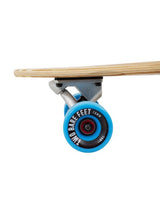 Two Bare Feet "The Chad" 42in Bamboo Series Longboard Skateboard Complete (Blue Wheels)