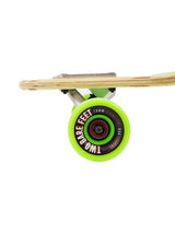 Two Bare Feet "The Bradley" 36in Bamboo Series Longboard Skateboard Complete (Green Wheels)