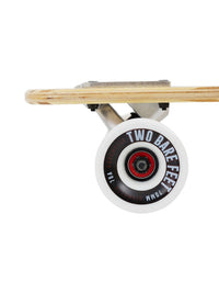 Two Bare Feet "The Bradley" 36in Bamboo Series Longboard Skateboard Complete (White Wheels)