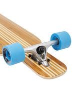 Two Bare Feet "The Brody" 42in Bamboo Series Longboard Skateboard Complete (Blue Wheels)