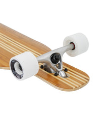 Two Bare Feet "The Brody" 42in Bamboo Series Longboard Skateboard Complete (White Wheels)