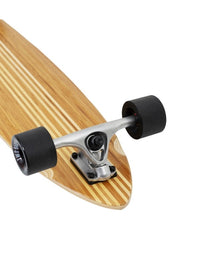 Two Bare Feet "The Chad" 42in Bamboo Series Longboard Skateboard Complete (Black Wheels)
