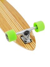Two Bare Feet "The Chad" 42in Bamboo Series Longboard Skateboard Complete (Green Wheels)