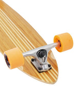 Two Bare Feet "The Chad" 42in Bamboo Series Longboard Skateboard Complete (Orange Wheels)