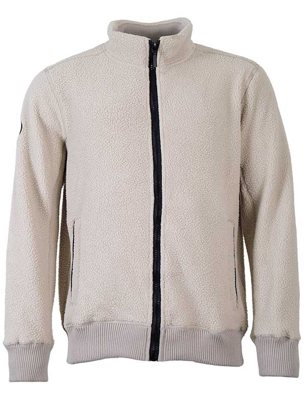 Unisex Sweater Fleece Jacket (Beige)