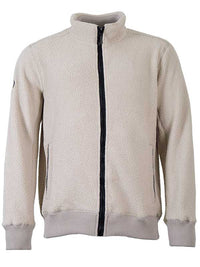 Unisex Sweater Fleece Jacket (Beige)